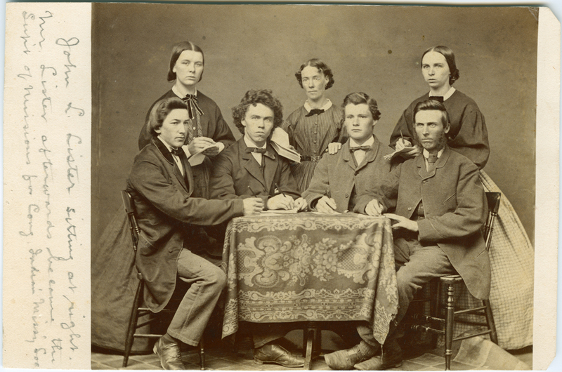 Shorthand class conducted by Rev. Enoch Barker in Eramosa Township during his ministry